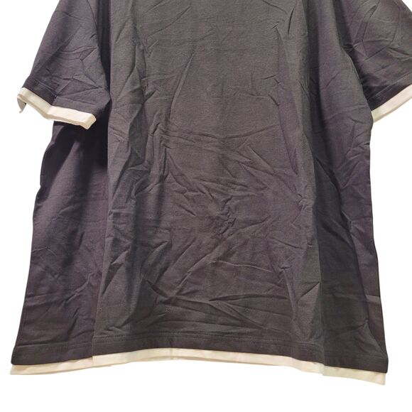 Men's Loose Fit T-Shirt Tops Basic Casual Round Neck Summer Black Shirts XXL - Picture 4 of 8